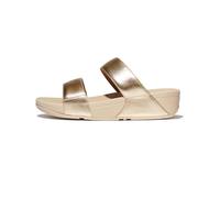 Fitflop CONFORTABLE PANTOUFLE ERGONOMICA FEMME LULU LEATHER SLIDES TP ARGENT talla numeric_39