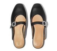 Fitflop Delicato Crystal Buckle Mary-Jane Mules Plates pour Femme, Noir, 6 UK Narrow