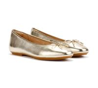 Fitflop Delicato Bow Soft Metallic Ballet Pumps Doré EU 36 Femme