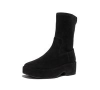 Fitflop F-LUMA Bottes mi-mollet mi-mollet en daim stretch pour femme Noir Pointure 42, tout noir, 42 EU