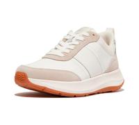 Fitflop Femme F-Mode Flow Fabric/Daim/Cuir Baskets Plates Chaussure, Mélange Blanc Urbain, 43 EU