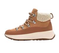 Fitflop F-Mode Bottes chaudes à col en peluche pour femme Noir, Beige sable, 39 EU