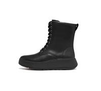 Fitflop F-MODE LEATHER LACE-UP FLATFORM ANKLE BOOTS, Bottes, All Black,