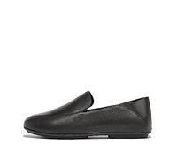 Fitflop Femme Allegro Crush-Back Leather Loafers Semelle de Mocassin, Tout Noir, 56 EU