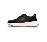 Fitflop Femme Baskets en Cuir Mode F, Noir, 38.5 EU