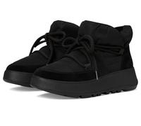 Fitflop Femme Bottines Plates en Maille Biofleece résistant Chaussure, Noir, 39 EU