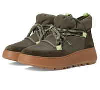 Fitflop Femme Bottines Plates en Maille Biofleece résistant Chaussure, Olive, 36 EU