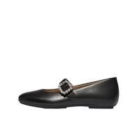 Fitflop Femme Delicato Crystal-Buckle Leather Mary Janes Chaussure Baby, Noir, 39 EU Étroit