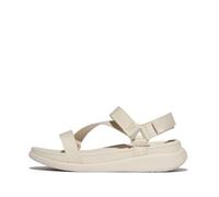 Fitflop Femme F-Mode Go Adj. Webbing Flatform Z-Strap Sandals, Beige, 41 EU