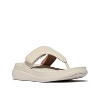 Fitflop Femme F-Mode Go Adjustable Flatform Toe-Post Sandals, Beige, 38 EU