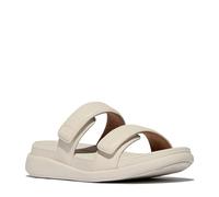 Fitflop Femme F-Mode Go Adjustable Flatform Two-Bar Slides Sandale Glissante, Beige, 37 EU