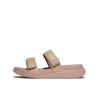 Fitflop Femme F-Mode Go Adjustable Flatform Two-Bar Slides Sandale Glissante, Beige, 40 EU