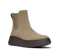 Fitflop Femme F-Mode Suede Flatform Chelsea Boots Bottine, Taupe, 40 EU