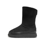 Fitflop Femme Gen-FF Bottes Courtes en Peau de Mouton Double Face, Tout Noir, 42.5 EU