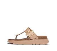 Fitflop Femme Gen-FF Buckle Leather Toe-Post Sandals Glissante, Beige, 42 EU