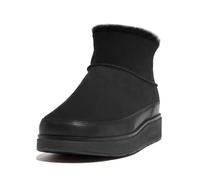 Fitflop Femme Gen-FF Ultra Mini Bottes de Mouton Double Face Bottine, Tout Noir, 38 EU
