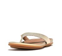 Fitflop Femme Gracie Leather Flip-Flops Tongues, Platino, 43 EU