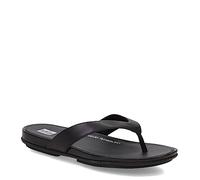 Fitflop Femme Gracie Leather Flip-Flops Tongues, Tout Noir, 38.5 EU