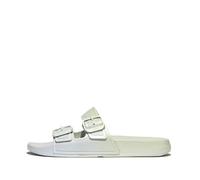 Fitflop Femme Iqushion Curseurs à Boucle irisée à Deux Barres Sandale Glissante, Sagebrush Skywash Blue, 37 EU