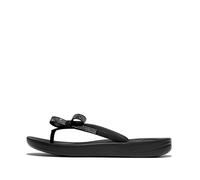 Fitflop Femme Iqushion Glitz-Bow Flip-Flops Tongues, Noir, 40 EU