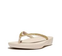 Fitflop Femme Iqushion Sparkle Tongues, Beige Pierre, 42 EU