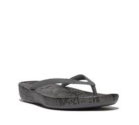 Fitflop Femme Iqushion Tongs ergonomiques Motif Serpent Sandale, Gris, 40 EU