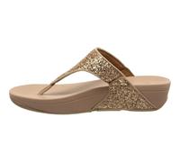 Fitflop Femme Lulu Glitter Toe-Thongs Sandale cale, Rose Gold, 42 EU