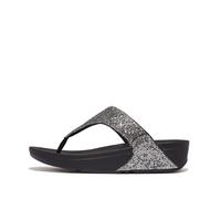 Fitflop Femme Lulu Glitterball Sandales à Tige d'orteil, Argenté, 40 EU