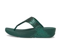 Fitflop Femme Lulu Glitterball Toe-Post Sandals, Vert, 37 EU