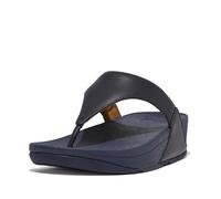 Fitflop Femme Lulu Leather Toepost Sandale, Bleu foncé, 37.5 EU
