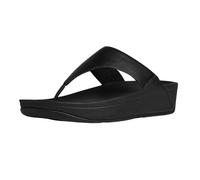 Fitflop Femme Lulu Leather Toepost Sandales à Tige d'orteil, Noir Noir 001, 38.5 EU
