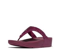 Fitflop Femme Lulu Maxi-Crystal Toe-Post Sandals, Rubis, 38 EU