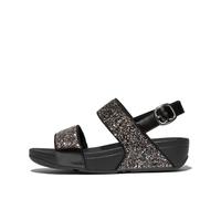 Fitflop Femme Lulu Multi-Tonal Glitter Back-Strap Sandals, Noir, 40 EU