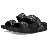 Fitflop Femme Lulu Multi-Tonal Glitter Slides Sandale, Noir, 37 EU