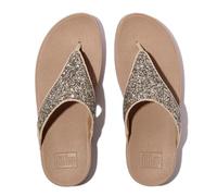 Fitflop Femme Lulu Multi-Tonal Glitter Toe-Post Sandals, Mélange Beige Classique, 38 EU