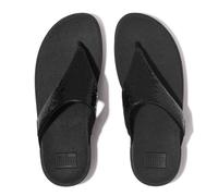 Fitflop Femme Lulu Sequin Toe-Post Sandals, Noir, 41 EU