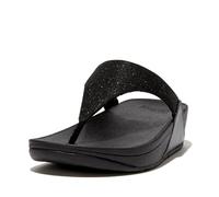 Fitflop Femme Lulu Shimmerlux Embout d'orteil Sandale Glissante, Noir, 36 EU