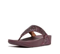 Fitflop Femme Lulu Tongs à Paillettes Sandale, Rouge, 38 EU