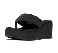 Fitflop Femme Platfforms Wedge Toe-Post Sandals cale, Noir, 41 EU