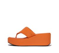 Fitflop Femme Platfforms Wedge Toe-Post Sandals cale, Satsuma, 39 EU