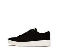 Fitflop Femme Rally Canvas Sneakers Basket, Noir, 39 EU