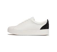 Fitflop Femme Rally Crystal-backtab Leather Sneakers Basket, Noir, 41 EU