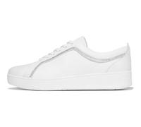 Fitflop Femme Rally Crystal-Trim Leather Sneakers Basket, Blanc Urbain, 39 EU