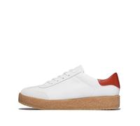 Fitflop Femme Rally T-Toe Leather Crepe Sneakers Basket