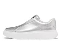 FitFlop Baskets Rtg en cuir à enfiler pour femme, argent métallique, 37 EU