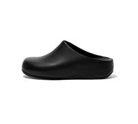 Fitflop Femme SHUV Leather Sabots, Black, 39 EU