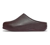 Fitflop Femme Shuv Tumbled-Leather Clogs Sabot, Chocolat, 39 EU