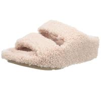 Fitflop Femme Shuv Two Bar Slaves en Laine bouclée Chausson, Rose, 37 EU