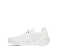 Fitflop Femme Super-q Knit Slip-on Laced Sneakers Basket, Blanc, 43 EU