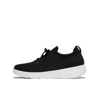 Fitflop Femme Super-q Knit Slip-on Laced Sneakers Basket, Noir, 38 EU